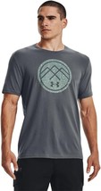 Under Armour T-Shirt Mens XXL Gray Loose UA Mountain Peaks Short Sleeve NEW - $24.62