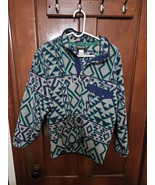 Patagonia Mens Synchilla Montana Siete Snap-T Fleece Pullover Aztec Size Xs - $79.20