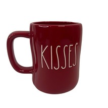 Rae Dunn HUGS KISSES Red Mug Farmhouse Coffee Cup Ceramic By Magenta - $12.10