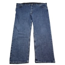 Wrangler Jeans Men 46x30 Blue Pants Denim Western Cowboy Straight Workwear - £20.34 GBP