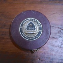 Vintage Keuffel &amp; Esser Favorite Wyteface Metal Measuring Tape 50’ - £31.93 GBP