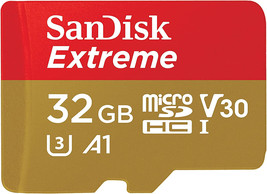 SanDisk 32GB Extreme Micro SDHC UHS-I Tarjeta de Memoria Con / Adaptador - $9.97
