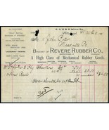 1891 REVERE RUBBER CO Pittsburgh PA Antique Billhead Document Receipt Be... - £6.31 GBP