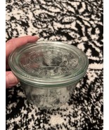 Weck Rundrand Glas 100 (Germany) Clear Glass Jam Canning Jar Plus Lid EUC - $33.16 CAD