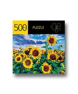 Sunflower Jigsaw Puzzle Yellow 500 Piece 28&quot; x 20&quot; Durable Fit Pieces Le... - £17.12 GBP