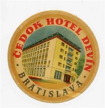 Cedok Hotel Luggage Label Bratislava Slovakia  - $11.88