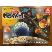 Melissa &amp; Doug Solar System Jumbo Floor Puzzle 48 pc Used Jigsaw Kids Children&#39;s - £7.75 GBP