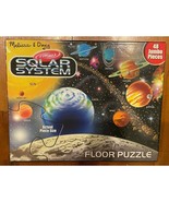 Melissa &amp; Doug Solar System Jumbo Floor Puzzle 48 pc Used Jigsaw Kids Ch... - £7.81 GBP