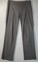 Hilary Radley Dress Pants Womens Size 8 Black White Geo Print Rayon Straight Leg - £13.66 GBP