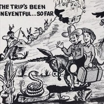 Humorous Vintage Postcard Uneventful Trip Husband Wife Funny Cartoon Petley 1945 - £7.95 GBP