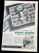 Kiekhaefer Mercury Outboard Vintage Print Ad 40s Fishing Boating Cedarbu... - £9.50 GBP