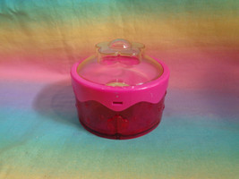 2003 Origin Products Polly Pocket Round Pink Plastic Case Playset Part  - $11.82