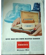 Remington 60 Electric Razor Fathers Day Advertising Print Ad Art 1952 - £6.28 GBP