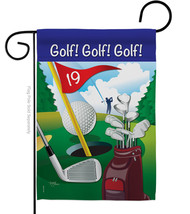 Golf Garden Flag 13 X18.5 Double-Sided House Banner - £15.77 GBP