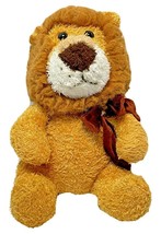 Vintage Chosun Plush Lion with Mane 16 Inches Brown and White Brown Bow - £12.91 GBP
