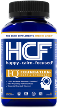 HCF Brain Supplement for Happy, Calm, Focus, Attention &amp; Concentration (30 caps) - £12.74 GBP