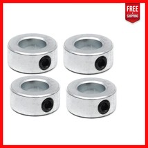 4-Pack 1&quot; Bore Solid Steel Shaft Collars with Zinc Plating - Industrial Use - $17.81