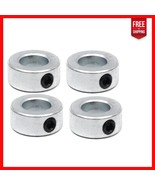4-Pack 1&quot; Bore Solid Steel Shaft Collars with Zinc Plating - Industrial Use - $334.36 MXN