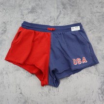 Modern Lux Shorts Womens XL Blue Red Casual Lightweight Short USA Sweat ... - $18.69