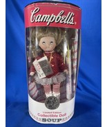 CAMPBELL’S SOUP 1998 Ice Skater Doll w/Stand &amp; COA Vintage Limited Edition - £33.09 GBP