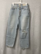 Women&#39;s Curvy Fit High-Rise Vintage Straight Jeans Universal Thread͐ Size 2/26R - £6.22 GBP