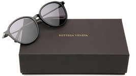 New Bottega Veneta BV0260SK 001 Black-Ruthenium Sunglasses 55-18-145mm Italy - £192.96 GBP