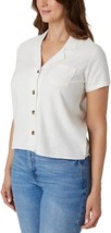 Hang Ten Women&#39;s Woven top - Goldie Ss Woven in White | Goldie Ss Woven,... - $19.99
