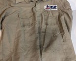 Delta Airlines Vintage Men’s Work shirt Tan Size XL Sh4 - $14.84
