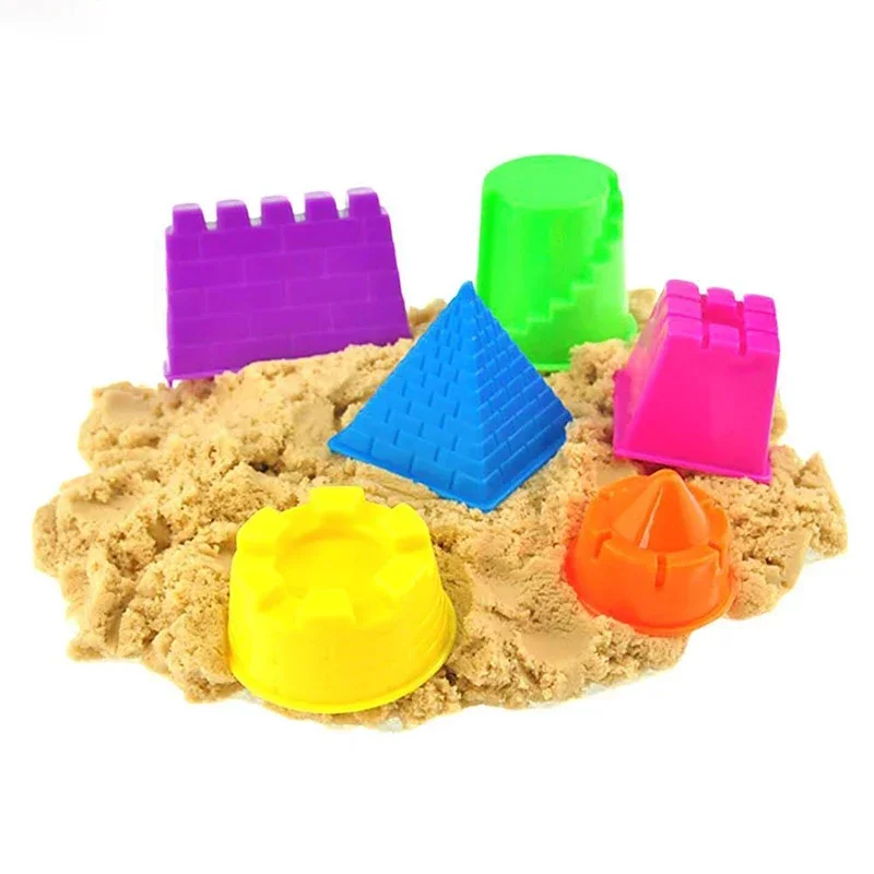 6pcs/set Castle Sand Clay Mold Portable Baby Children Kids Educational Mould - £8.63 GBP+