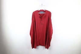 Vtg 90s Polo Sport Ralph Lauren Mens XL Ribbed Knit Long Sleeve Henley T-Shirt - £35.00 GBP