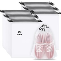 20 Pack Shoe Bags for Travel, 15.7&quot; x 11.8&quot; Clear Travel Shoe Bags for P... - $21.77