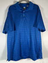 Callaway X Series Polo Shirt Men&#39;s XL Blue Golf Short Sleeve Striped - £9.33 GBP