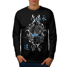 Wellcoda Japan Katana Fantasy Mens Long Sleeve T-shirt, Katana Graphic Design - £18.32 GBP