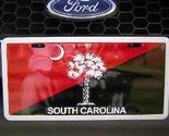 South Carolina Garnet Red and Black Gamecock Aluminum License Plate Tag - £5.44 GBP