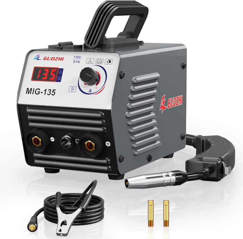  MIG Welder,Flux Core Welder Gasless MIG Welding Machine IGBT Inverter W... - $131.65