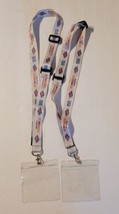 Set of 2 Disney Cruise Line DCL Castaway Club - Silver Lanyard &amp; Holder ... - £15.71 GBP