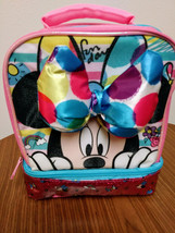 Disney Collection Minnie Mouse Insulated Lunch Box - Kids Lunch Bag - £13.07 GBP