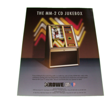 MM-2 CD By Row Ami 1995 Original Jukebox Phonograph Sales Promo Flyer Vi... - $26.10