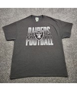 Las Vegas Raiders Shirt Mens XL Gray NFL Team Apparel Oakland Football USA - £11.71 GBP