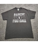 Las Vegas Raiders Shirt Mens XL Gray NFL Team Apparel Oakland Football USA - $14.99