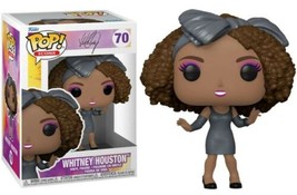 Whitney Houston with Hair Bow Rock Music Vinyl Pop! Figure Toy #70 FUNKO NEW NIB - £9.14 GBP