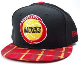 Houston Rockets New Era 9FIFTY NBA Basketball Plaid Visor Snapback Cap Hat - £17.88 GBP