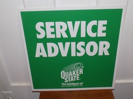 Vintage Quaker State Service Plastic Gas Station Sign - $1,014.94 MXN