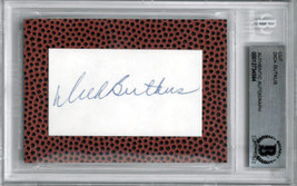 Dick Butkus signed 3.5x2.5 Football Texture Cut Signature- Beckett Encapsulated  - £77.86 GBP