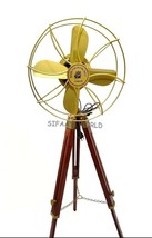 Antique Floor Standing Electric Fan Royal Navy London Fan Collectible Tr... - $222.88