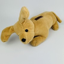Dog Plush Coin Bank Animated Motion, Flaps Ears &amp; Barks, Vintage, Tested Works - £14.52 GBP
