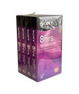 Sony 4 Pack VHS Tapes Blank Premium Grade T-160VF 8 HR VCR Video Cassett... - £18.39 GBP