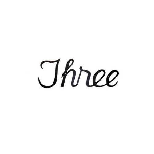Montague Metal Products SHN-3 Script Modern House Number Three - $52.25