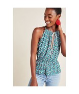 New Anthropologie Corey Lynn Calter Versailles Floral Halter Blouse $110... - $55.39 CAD