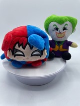 Kawaii Cubes Harley Quinn Plush Doll &amp; Joker Justice League Stuffed Figure Lot - £5.96 GBP